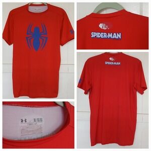 Under Armour Shirt Ultimate Spider-Man Compression HeatGear Men's XL Marvel Tee*